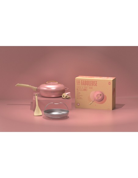 LA FABULEUSE POELE COOKUT 28 CM PIVOINE