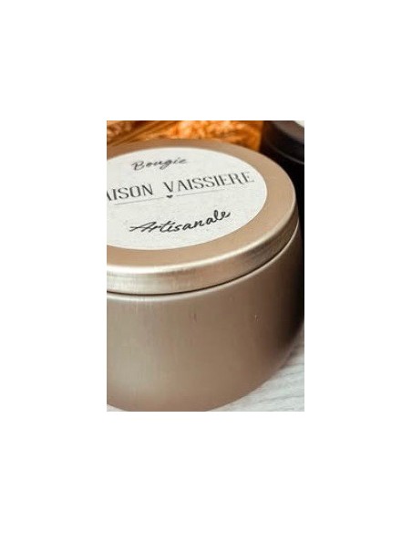 Bougie artisanale en cire naturelle 80G Musc de la marque Française Maison Vaissière