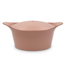 L'INCROYABLE COCOTTE COOKUT 24 cm GUIMAUVE avec sa poignée et ses maniques