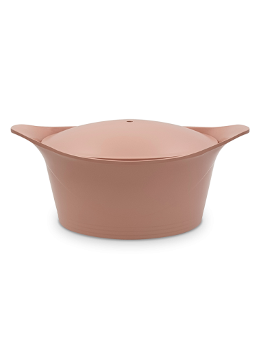 L'INCROYABLE COCOTTE COOKUT 24 cm GUIMAUVE avec sa poignée et ses maniques
