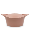 L'INCROYABLE COCOTTE COOKUT 24 cm GUIMAUVE avec sa poignée et ses maniques